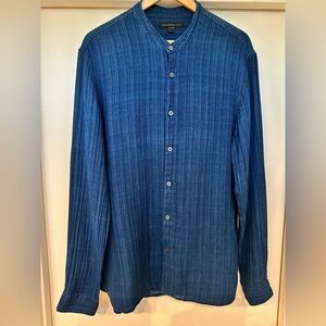 John Varvatos Star USA Indigo Casual Button-Down Shirt